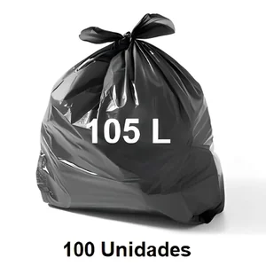 Saco P/Lixo 105L Pr 100un Induplast