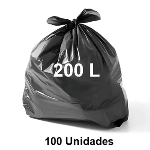 Saco P/Lixo 200L Pr Medio 100un Induplast