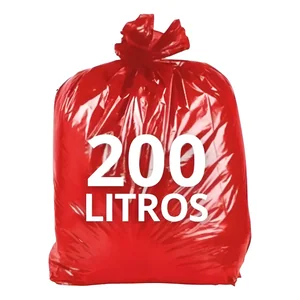 Saco P/Lixo 200L Verm Plastone
