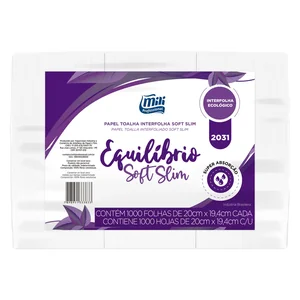 Papel Toalha Interfolha 19,4Cx20Cm Equilibrio Soft Mili 1000Fls
