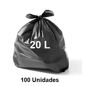Sacola P/Lixo 20L Pr 100un Induplast
