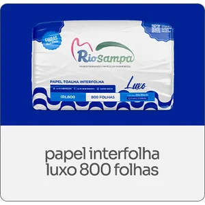 Papel Toalha Interfolha 20X20 Luxo Economico Rio Sampa