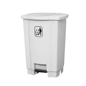 Lixeira Branca c/ Pedal 18L - Tonk