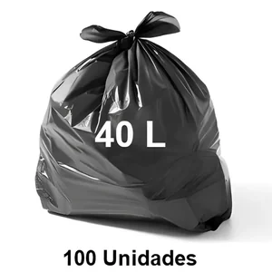 Sacola P/Lixo 40L Pr 100un Induplast