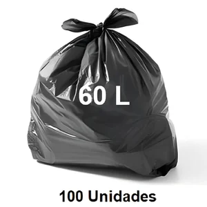 Sacola P/Lixo 60L Pr 100un Induplast