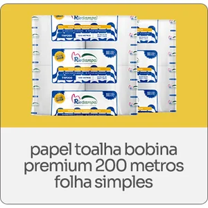 Papel Toalha Bobina Fs 6X200M 100% Celulose 26g Gold Rio Sampa