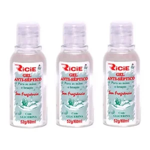 Álcool Gel 70% C/Glicerina 60ml Ricie