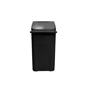Lixeira Basculante 100L Preto Ubl Lar Plasticos