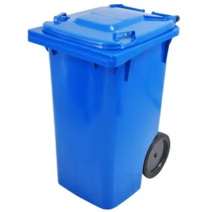 Cesto Gari 240L c/ Rodas Azul Bralimpia