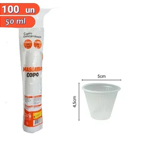 Copo Descartavel 50ml 100un Massimo