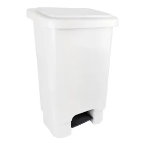 Lixeira C/Pedal 100L Branca Bralimpia