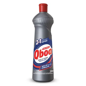 Limpa Inox e Vidro Qboa 500ml