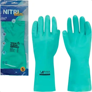 Luva Nitrilica Verde Volk - P