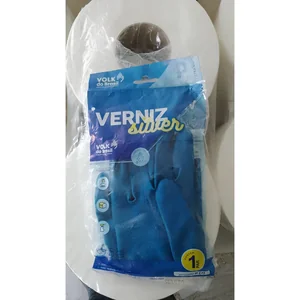 Luva Verniz Silver Azul Volk - P
