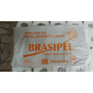 Papel Toalha Interfolha 20X21 Natural 1000Fls Brasipel