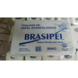 Papel Toalha Interfolha 20X21 Branco 1000Fls Brasipel