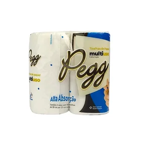 Papel Toalha Cozinha Pct 2un - 50Fls Pegg